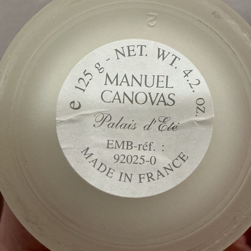 MANUEL CANOVAS PARIS PALAIS D'ETE SCENTED CANDLE RARE 4.2 OZ FRANCE‎ Never Lit - Picture 3 of 3